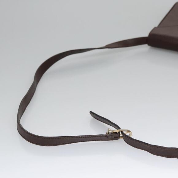 CELINE Circle Shoulder Bag Leather Brown Gold - Picture 7 of 12